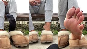 un bon feetworship dehors avant d’aller a la salle de sport qui vient ...