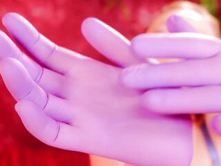 ASMR episode: medical gloves sounds, snaps, teasing