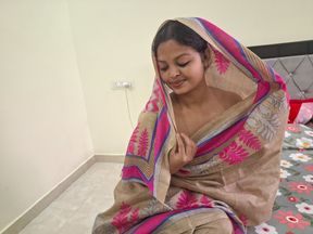 Hot Desi Bhabhi Gets Licked &amp; Fucked Standing Against Wall