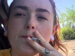 Busty amateur teen outdoor hardcore facial action