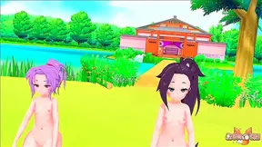 Kunoichi Duo Tsubaki & Sanzanka Seduce With Anime Passion