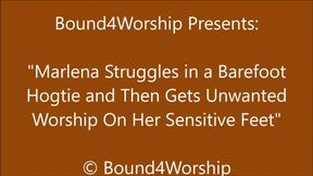 Marlena Hogtied for Foot Worship - SD