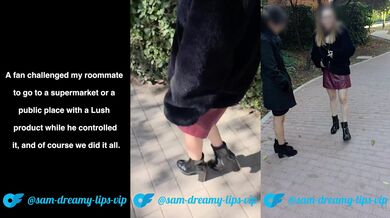 My friend uses a sex toy in public while a stranger operates it.