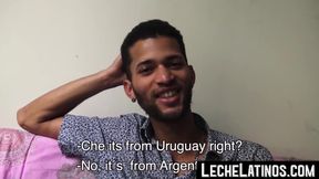 LecheLatinos.com - Latino dude's first gay sex encounter: raw, rough, and totally une