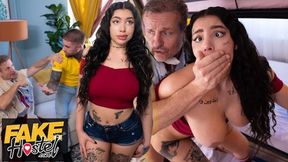 Creampied by Yoga Teacher in Fake Hostel