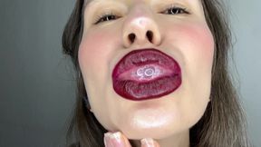 Red Lips Spit Play Slow Mo 4