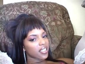 Intense wild gangbang for a hot ebony slut
