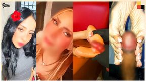 COMBO: 20yo Latina's Small Perfect Feet Fucked Post-Breakup & 45yo Cheating MILF Wraps Talented Soles Around My Cock for Massive Cum - Foot Worship & Footjob Combo