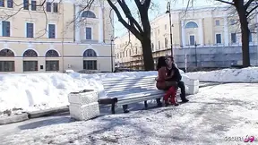 Step sis seduces teens with enormous dick in threesome