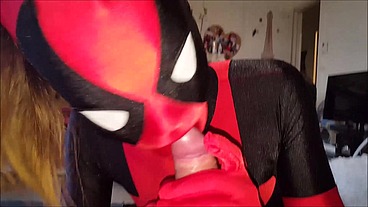 Nylonxtreme - update #87 - Deadpool zentai blowjob sex