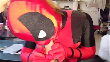 Nylonxtreme - update #87 - Deadpool zentai blowjob sex