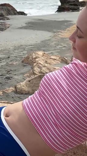 Enjoying Dark Sand Playa, Collecting Shells