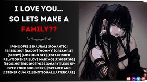 [f4m] I Love You....so Lets Make A Family?? (nsfw Audio)