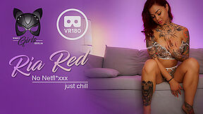 Ria Red - No Netflixx - Tattooed German Babe Solo
