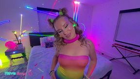 alexandra quintezz reveals her butt plug for brian under blacklights!