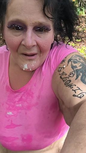 Mechanics Are Working on Her Car She Drinks His Cum Like a Hot Porn Star