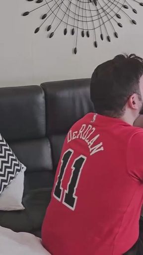 Key moment from "Random hetero married Guy at the park accepts my offer and tries his first gay blowjob at his lunch break"