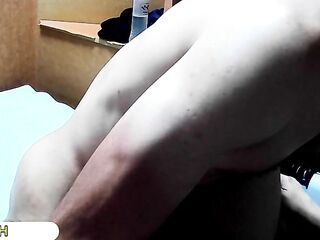 Close up of homo bareback sex