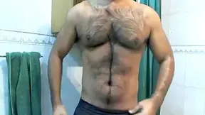 Shower Time For Hairy Muscle