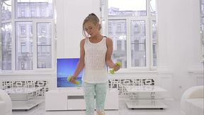 Ella Elastic - babyface, height 150 cm, fitness body, 18yo ! Nick'_s anal casting