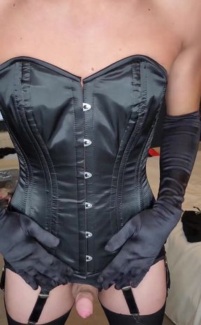 Now Does Mistress Jessica Not Deserve to Be Reimbursed for My New Black Satin Corset? Look How Pathetic You Are, Rock Hard Seein