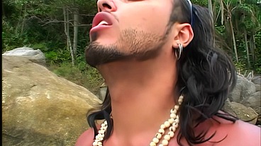 Their tongues weren't enough, so they brought out a thick pink dildo and gave each other a...