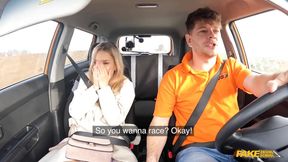 Fake Driving School - Road Rage Followed by Rough Fuck, Lucky Bee Cant Wait for a Facial