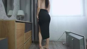 Futa Stepsis Jerking Off Huge Dick
