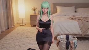 Tease And Denial Stories #2B: Dirty Laundry Devotion Under Mint Green Bangs (Animated)