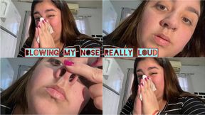 I blow my nose incredibly hard