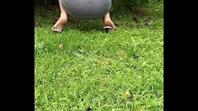 I am tidying up the garden while my husband takes the shot.Mala dvojka