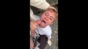 Fucked a Twink in the Mouth by the Sea and Cummed in His Mouth