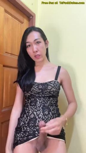 Incredible Hot Shemale Jizz Explosion 21