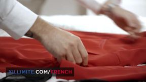 Rugged French cock&#x1F346; gets pounded by sexy flight attendant Clea Gaultier