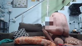 dando gostoso para o cara casado do pau torto e grande. chupei sentei e fiz ele gozar gostoso