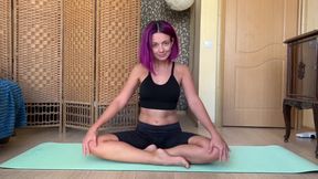 Victoria Rainbow - You Secretly Watched Her Yoga And This Is What She Did: Masturbation Anal Plug Real Orgasm