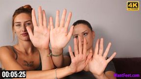 Comparing Our Silky Hands - 4K MP4
