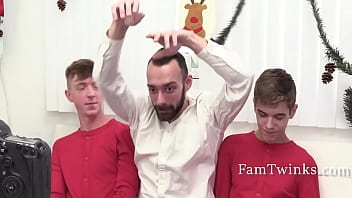 Step dad got easy access to our butts for Christmas