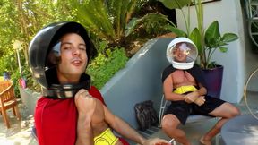 Hard Sex in Foursome, Girls Want Their Holes Full and Cum on Face