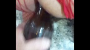 Bartender Takes Bottle In Ass During Steamy Amateur Session