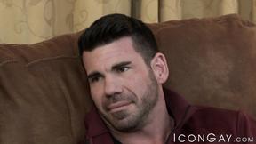 Straight Tobias visits Troy Accolas bedroom & fills his tight hole