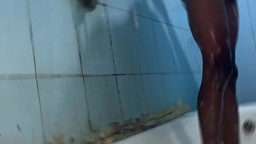 Stilesbhalifa1 manscaping and full shaving shower session