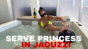 SERVE PRINCESS IN JACUZZI