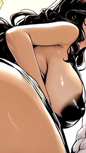 Horny Mexican MILF Fucks Delivery Guy in Kitchen - Uncensored Hentai - Ai
