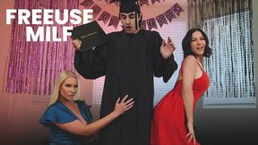 Vanessa Cage In Step-mom And Step-aunt Give 18yo Stepson A Graduation Present - He Can Freeuse Them For A Week!
