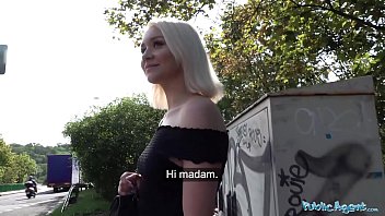 Barely legal blonde gets big cock in POV outdoor fuck