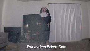 Religious Nun takes care of travelling priest 3