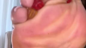 Giantess Toes of Doom: Gummy Edition foot crush bondage soles