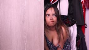 Triplets Step-sisters Fight Over the Hot Guy