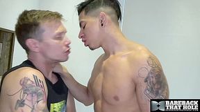 BAREBACKTHATHOLE Angel Santana And Ethan Chase Bareback